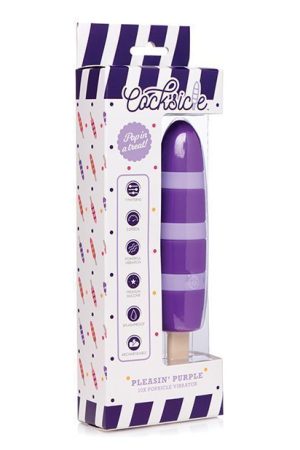 Cocksicle Fizzin 10x Silicone Rechargeable Vibrator - Purple