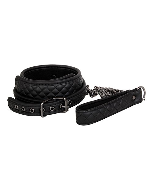 Adam & Eve's Fetish Dreams Collar & Leash - Black - Image 3
