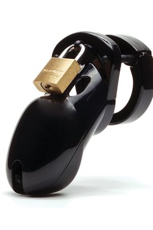 CB-3000 3" Cock Cage & Lock Set - Black
