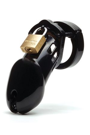 CB-6000 3 1/4" Cock Cage & Lock Set - Black