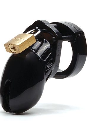 CB-6000 2 1/2" Cock Cage & Lock Set - Black