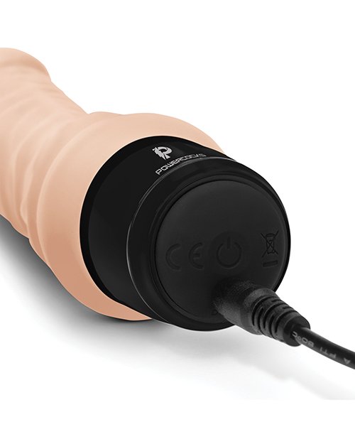 Powercocks 6" Realistic Vibrator - Ivory - Image 3