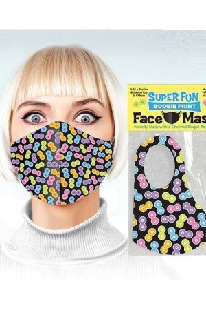 Super Fun Boobie Print Mask