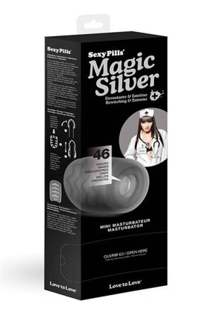 Love to Love Sexy Pills Mini Masturbator - Silver Box of 6