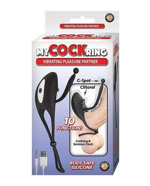 My Cockring Vibrating Pleasure Partner - Black