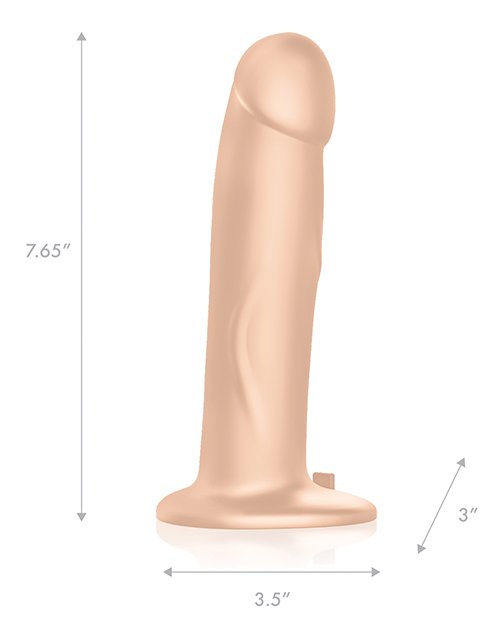 Pegasus 8" Dildo Rechargeable w/Adjustable Harness & Remote Set - Ivory - Image 3