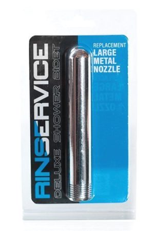 Rinservice Large Metal Nozzle for Bidet - Silver