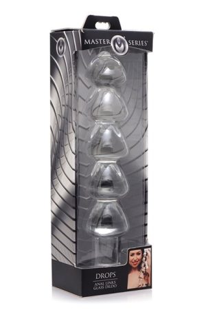Master Series Drops Anal Links Glass Dildo