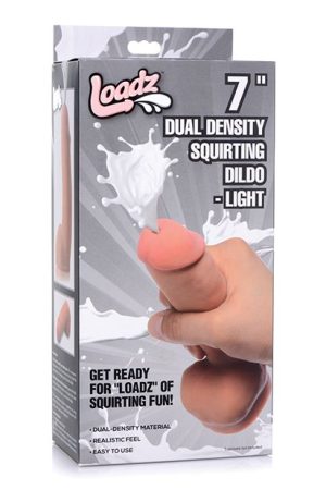 Loadz 7" Dual Density Squirting Dildo - Light