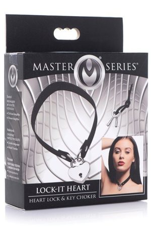 Master Series Lock-It Heart Lock and Key Choker