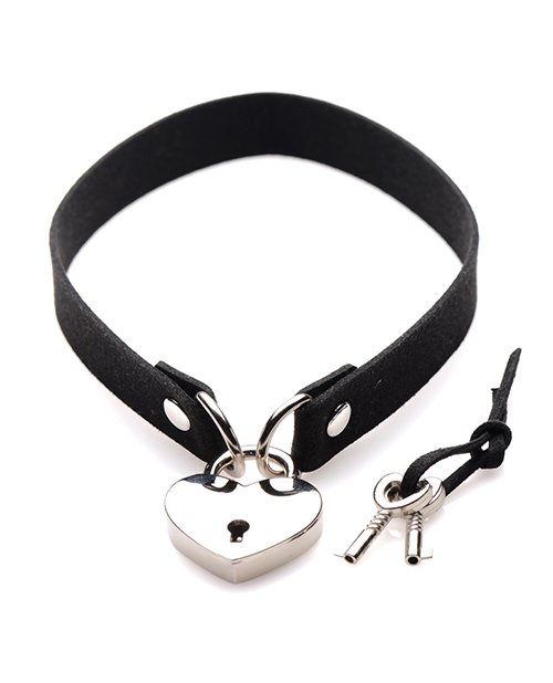 Master Series Lock-It Heart Lock and Key Choker - Image 2
