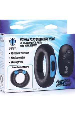 Trinity Vibes Remote Control 7X Silicone Cock Ring