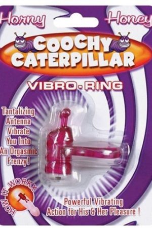 Horny Honey Vibro Ring Coochy Caterpillar - Magenta