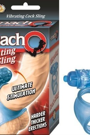 Macho Vibrating Cock Sling - Blue