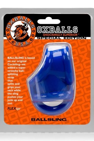 Oxballs Ballsling Cocksling W / Splittler - Police Blue