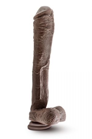 Dr. Skin Mr. Ed 13 Inch Dildo With Suction Cup - Chocolate