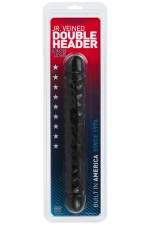 Jr. Veined Double Header 12" - Black