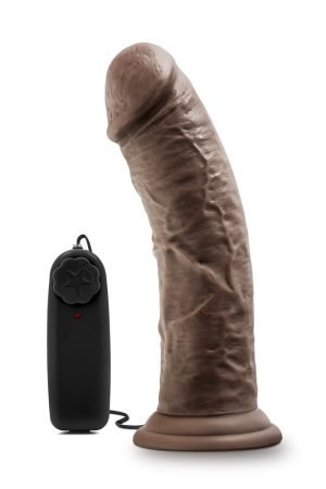 Dr. Skin - Dr. Joe - 8 Inch Vibrating Cock With  Suction Cup - Chocolate