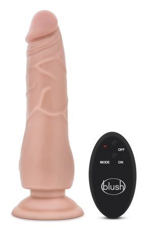 Dr. Skin - 9 Inch 10 Function Wireless Remote Dildo - Beige