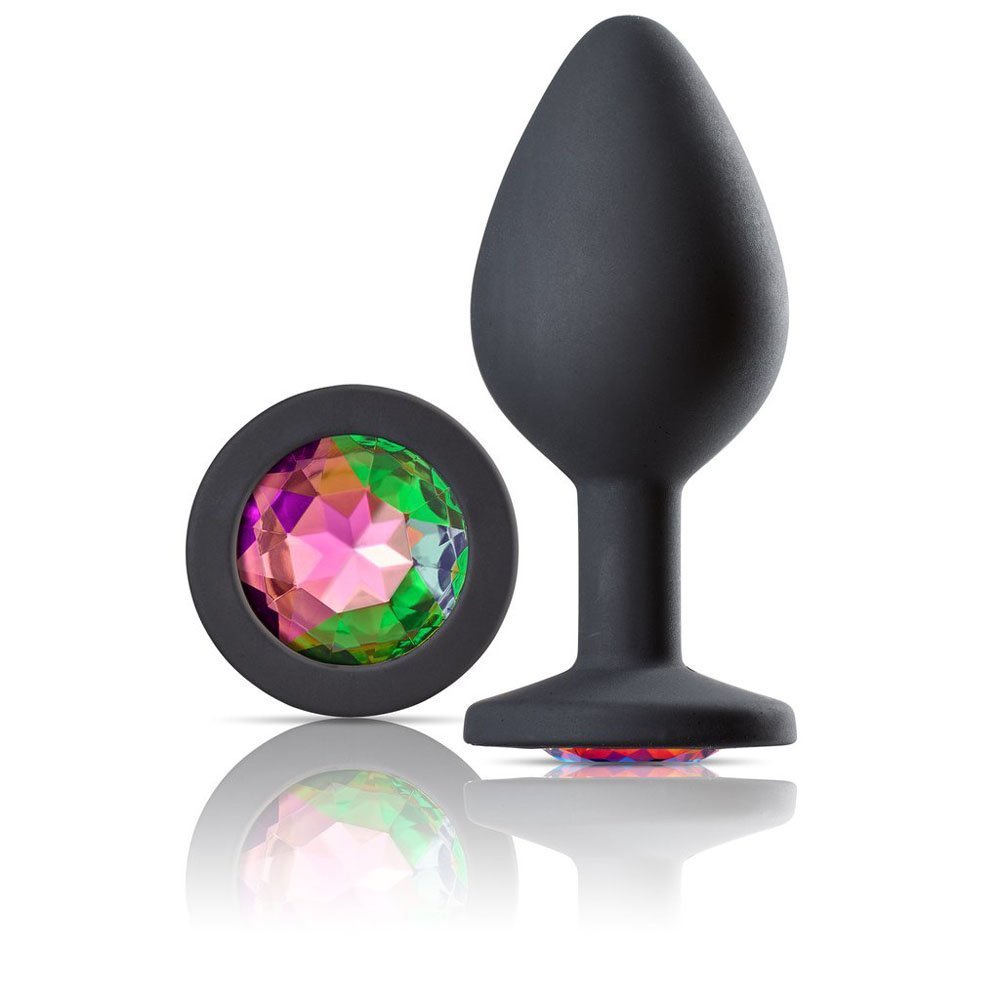 Cloud 9 Novelties Gems Jeweled Silicone Anal Plug - Medium - Image 2