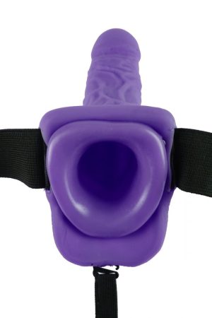 Fetish Fantasy Series 7-Inch Hollow  Starp-on With Balls - Purple