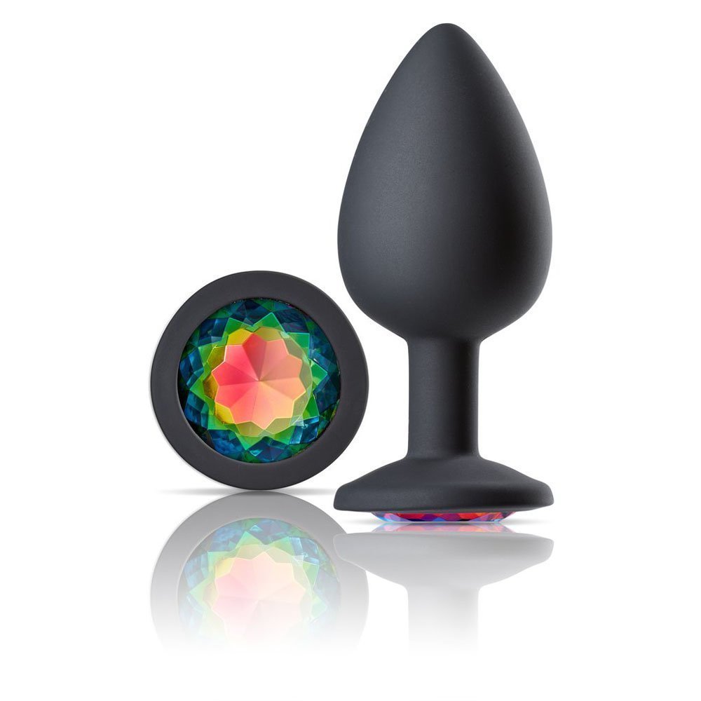 Cloud 9 Novelties Gems Jeweled Silicone Anal Plug  - Large - Image 2