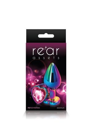 Rear Assets - Multicolor Heart - Medium - Pink