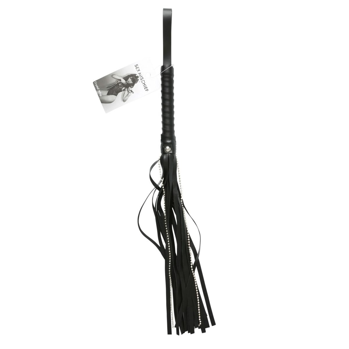 Sex and Mischief Crystal Whip - Black - Image 2