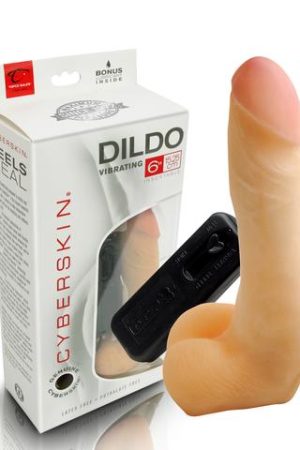 Cyberskin Vibrating Cyber Cock With Balls - Light