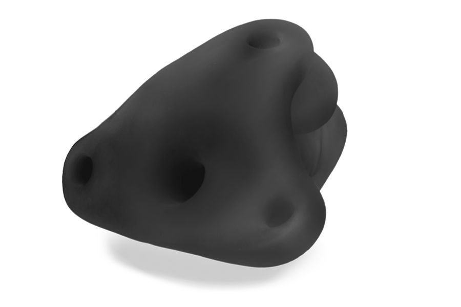 Fun Boy 4.5 Soft Hollow Strap-on - Packer - Extender - Black