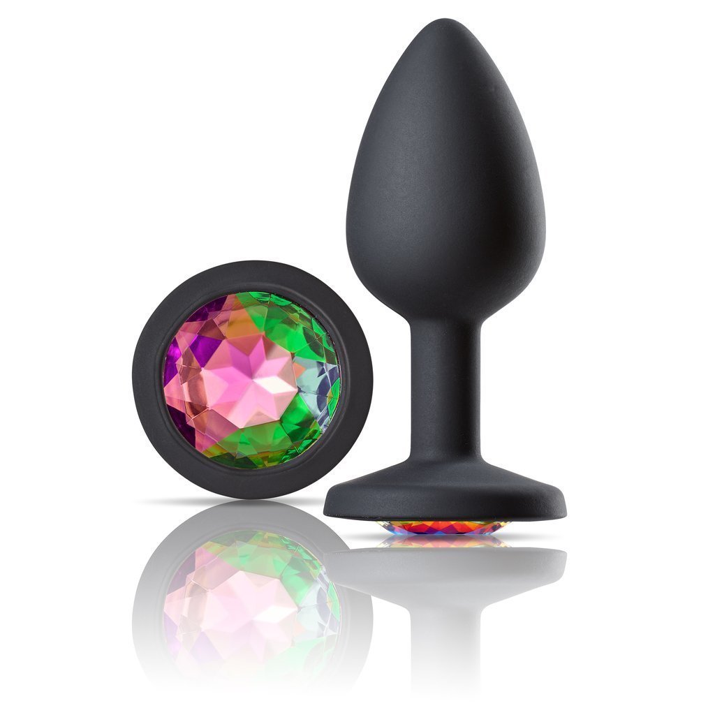 Cloud 9 Novelties Gems Jeweled Silicone Anal Plug  - Small - Image 2