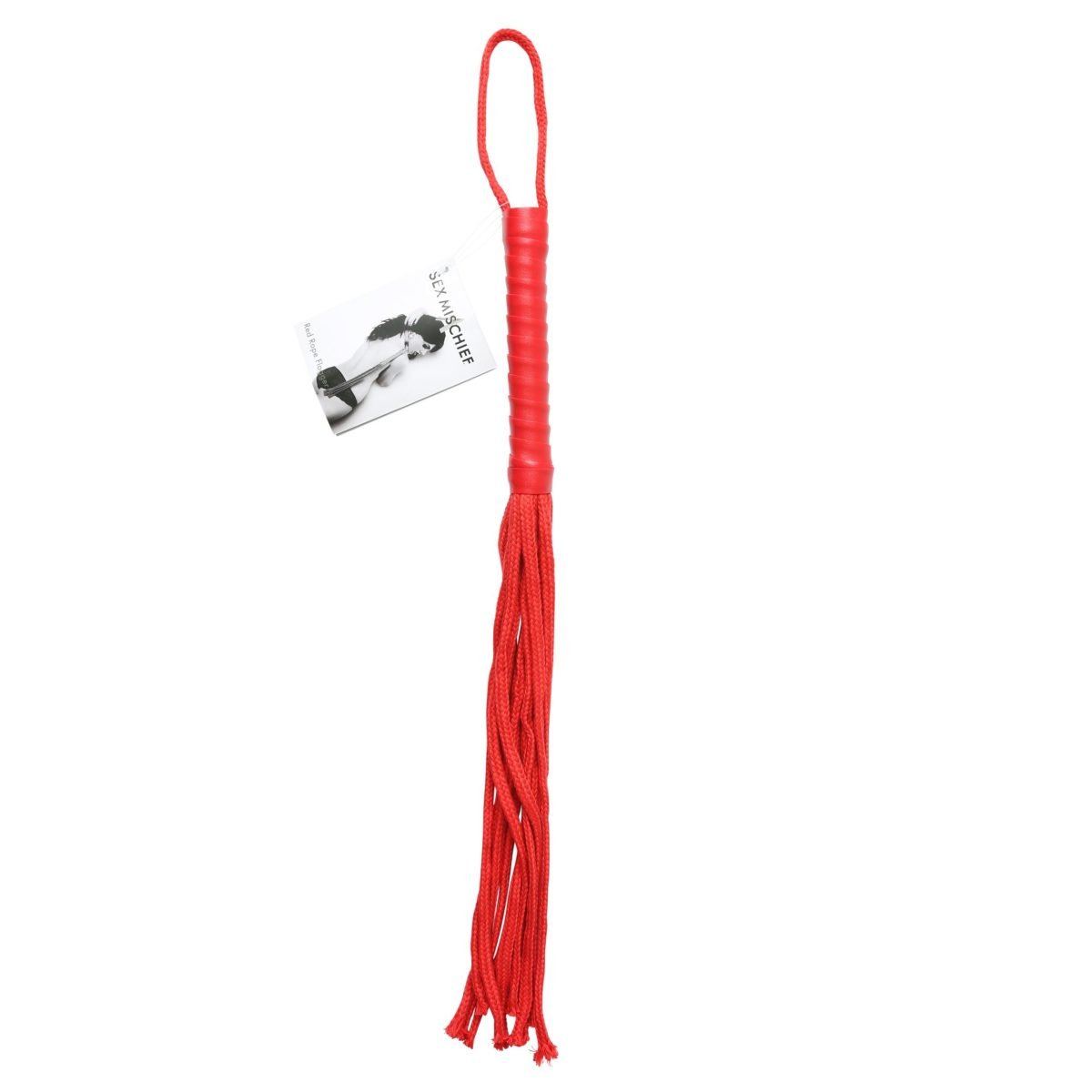 Sex and Mischief Rope Flogger - Red - Image 2