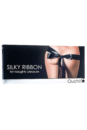 Silky Ribbon for Naughty Pleasure - Black