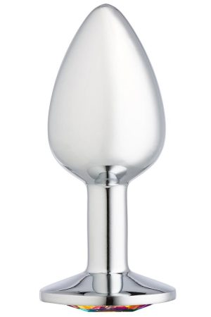 Cloud 9 Novelties Gems Silver Chromed Anal Plug - Small