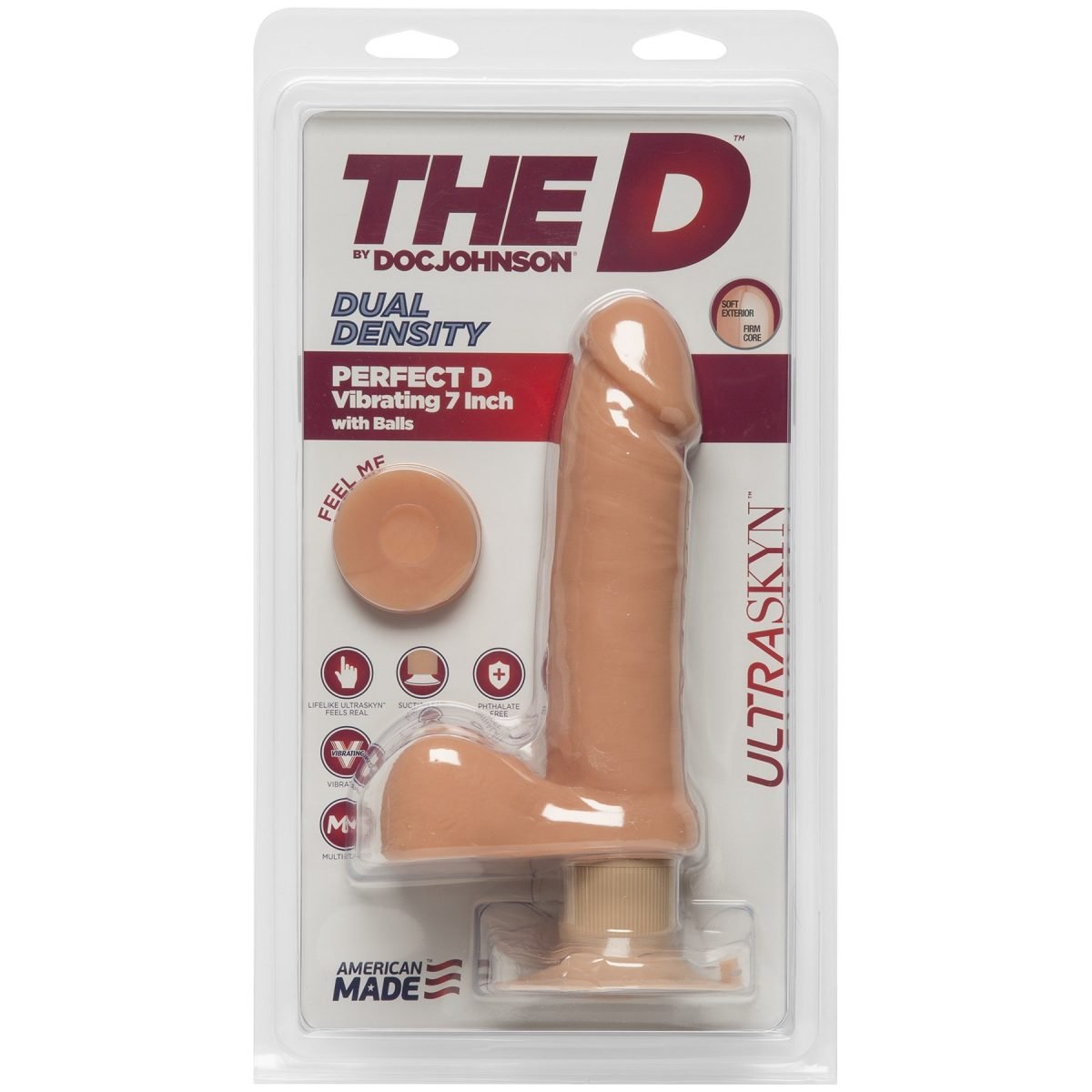 The D - Perfect D Vibrating 7" - Vanilla - Image 3