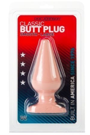 Classic Butt Plug Smooth - Large - White