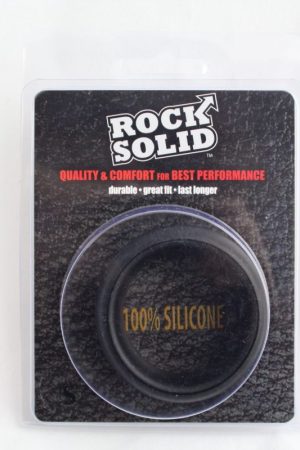 Rock Solid Silicone Black C Ring 1 3/4"