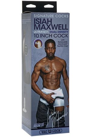 Signature Cocks - Isiah Maxwell - 10 Inch  Ultraskyn Cock With Removable Vac-U-Lock Suction  Cup