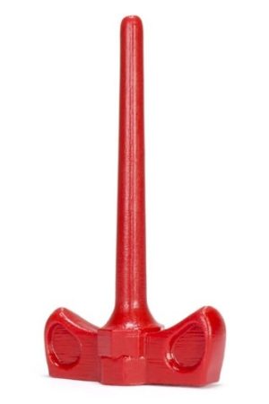Dick Screws Spike Large Smooth Cockplug - Red