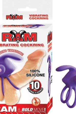 Ram Vibrating Cockring - Purple