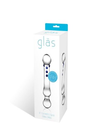Curved G-Spot 6" Glass Dildo
