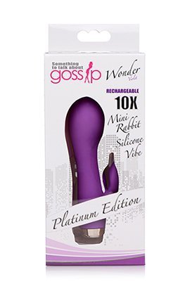 Gossip 10x Mini Rabbit Vibrator - Violet - Image 2