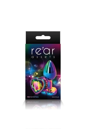 Rear Assets - Multicolor Heart - Medium - Rainbow
