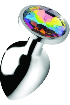 Rainbow Prism Gem Anal Plug - Large