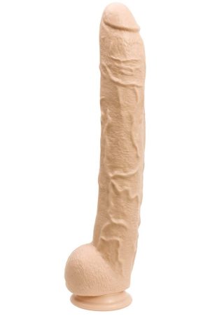 Dick Rambone Cock - 17 Inch - White - Bulk