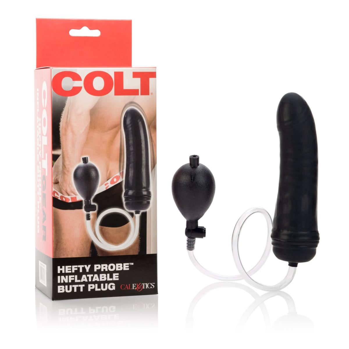 Colt Hefty Probe Inflantatable Butt Plug - Black - Image 2