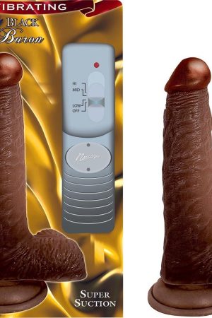Lifelike Vibrating Black Baron 5''