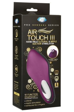 Pro Sensual Air Touch III Hand Held Clitoral and Nipple Stimulator - Plum
