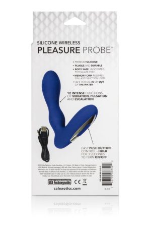 Silicone Wireless Pleasure Probe - Blue