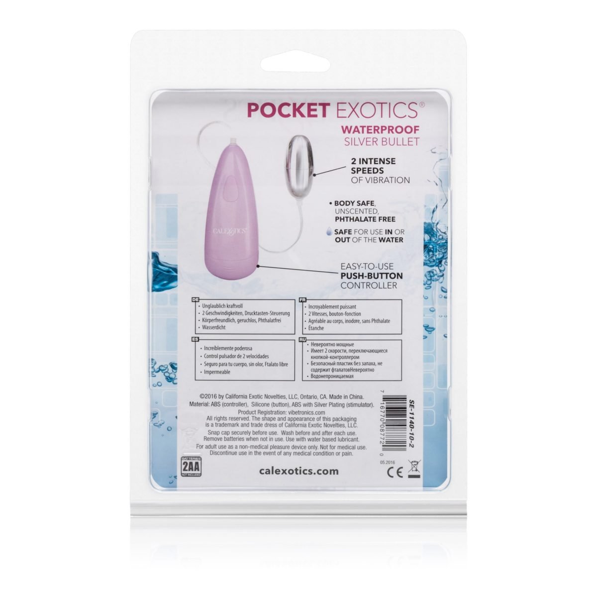 Pocket Exotics Waterproof Silver Bullet - Pink - Image 2